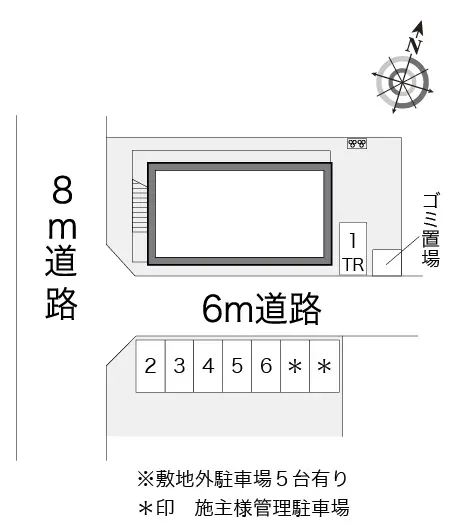 ★手数料０円★春日井市貴船町　月極駐車場（LP）